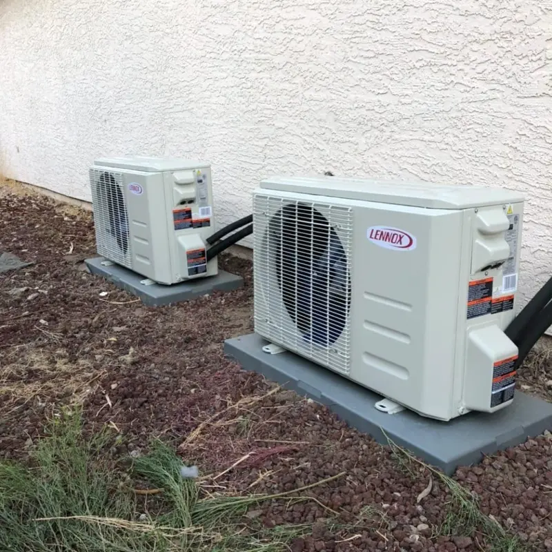 Lennox mini-split outdoor units installed by We Care Air Las Vegas